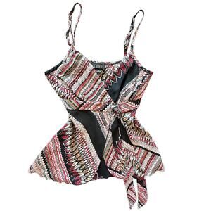 Vintage A.BYER Babydoll USA Made Fairycore Geometric Camisole Size M